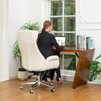 Chaise de bureau en similicuir - Pivotante - Plusieurs coloris