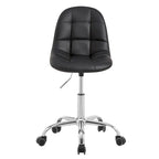 Chaise de bureau à domicile sans accoudoirs Javlergo, chaise de bureau d'ordinateur réglable en hauteur avec roulettes