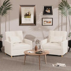 AECOJOY Fauteuil Convertible 3-en-1 avec Oreiller et Dossier Réglable
