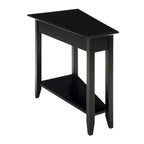 Table d'appoint d'angle American Heritage avec étagère de Convenience Concepts
