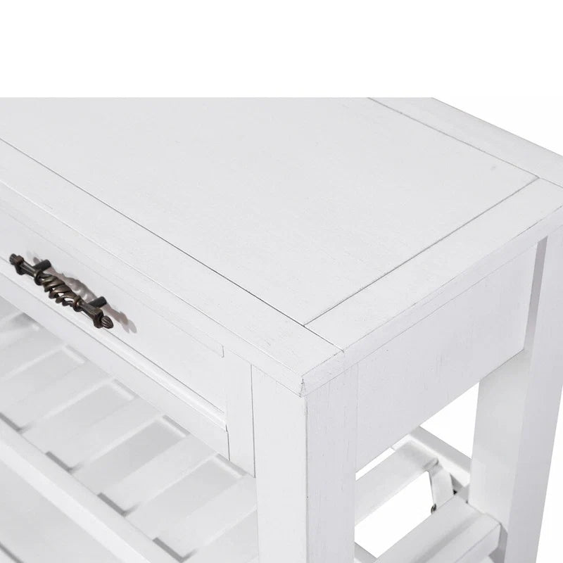 Table console de 42 po avec tiroirs et étagères à niveaux