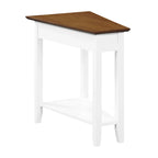 Table d'appoint d'angle American Heritage avec étagère de Convenience Concepts