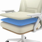 Javlergo Chaise de Bureau Dossier Mi-Hauteur Pivotante avec Support Lombaire, Fauteuil de Bureau Ergonomique en Maille avec Accoudoirs