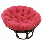 Fauteuil Papasan en rotin de 42 pouces avec coussin en sergé