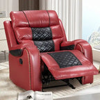 Grand fauteuil inclinable en similicuir de style américain pour salon