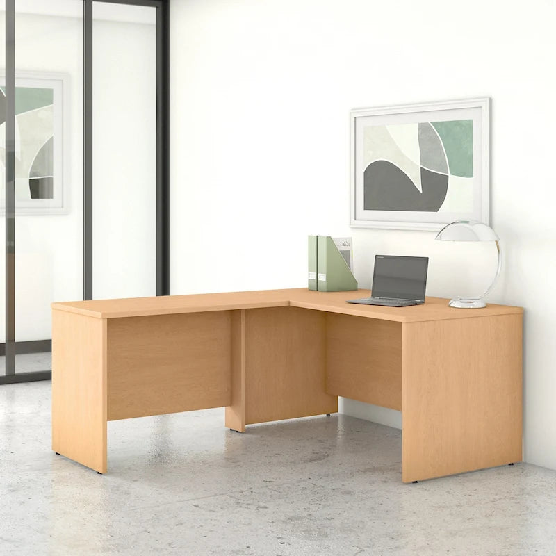 60-Inch L-Shaped Office Desk (Includes 42-Inch Side Desk)