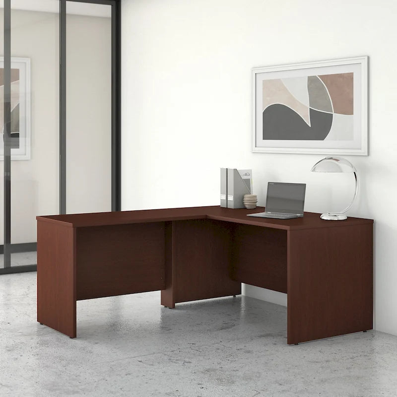 60-Inch L-Shaped Office Desk (Includes 42-Inch Side Desk)