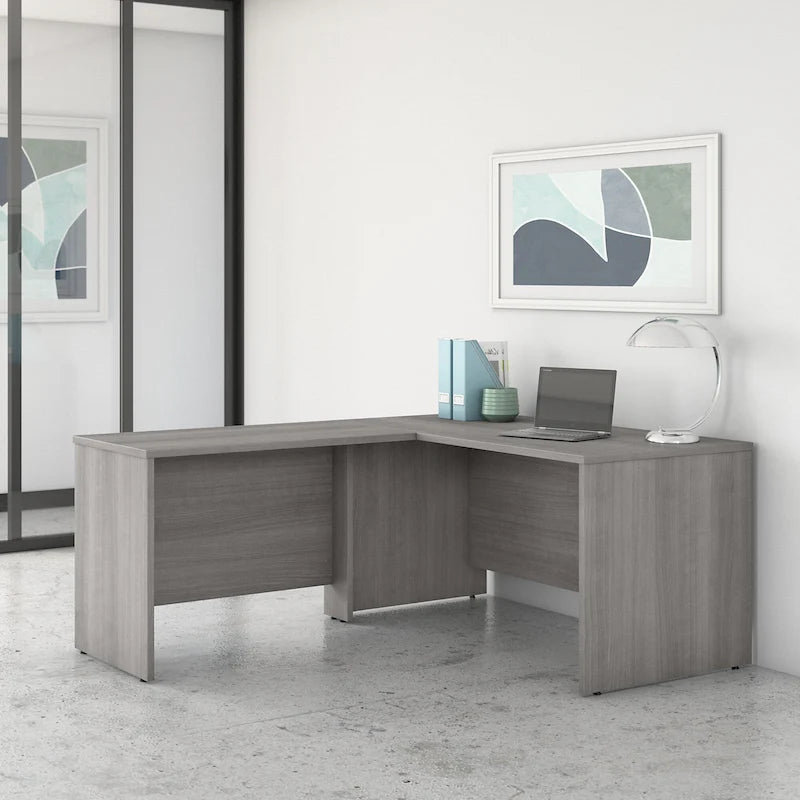 60-Inch L-Shaped Office Desk (Includes 42-Inch Side Desk)