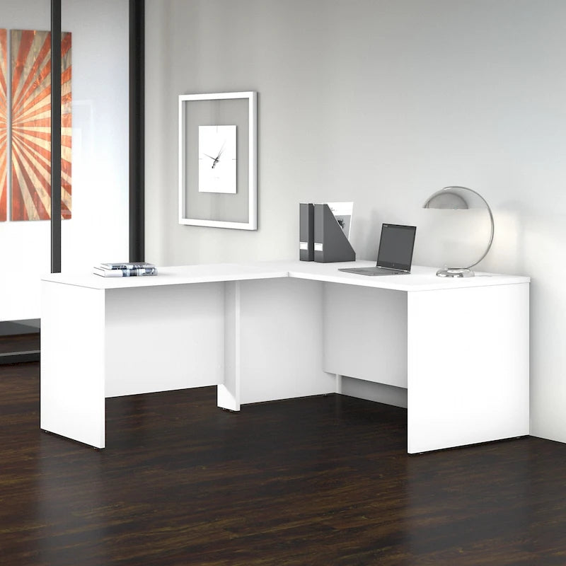 60-Inch L-Shaped Office Desk (Includes 42-Inch Side Desk)