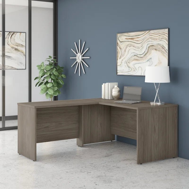 60-Inch L-Shaped Office Desk (Includes 42-Inch Side Desk)