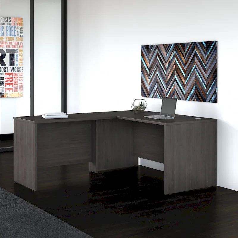Studio C 60W L Shaped Desk with 42W Return by Bush Business Furniture
