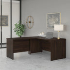 Bureau d'angle en L de 60 pouces (avec table latérale de 42 pouces)