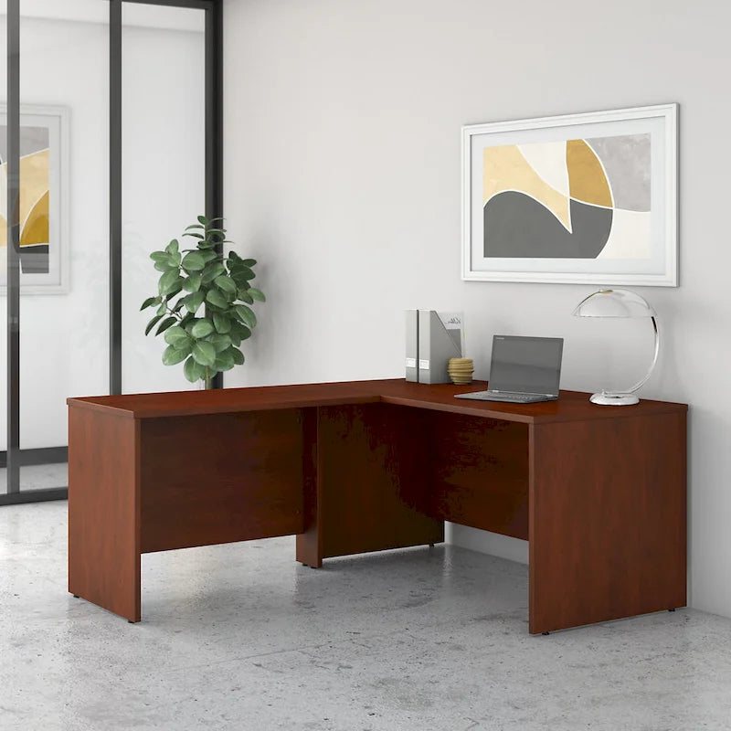 Bureau d'angle en L de 60 pouces (avec table latérale de 42 pouces)