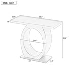 Une table d'entrée exquise et moderne, conçue pour des intérieurs élégants.