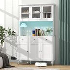 Armoire haute de cuisine pour aliments avec lumières LED et