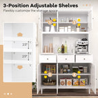 Armoire haute de cuisine pour aliments avec lumières LED et