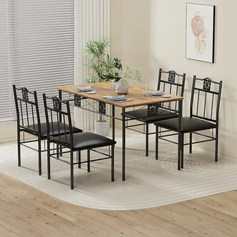 3/5-Piece Dining Set — Antique Brown Series