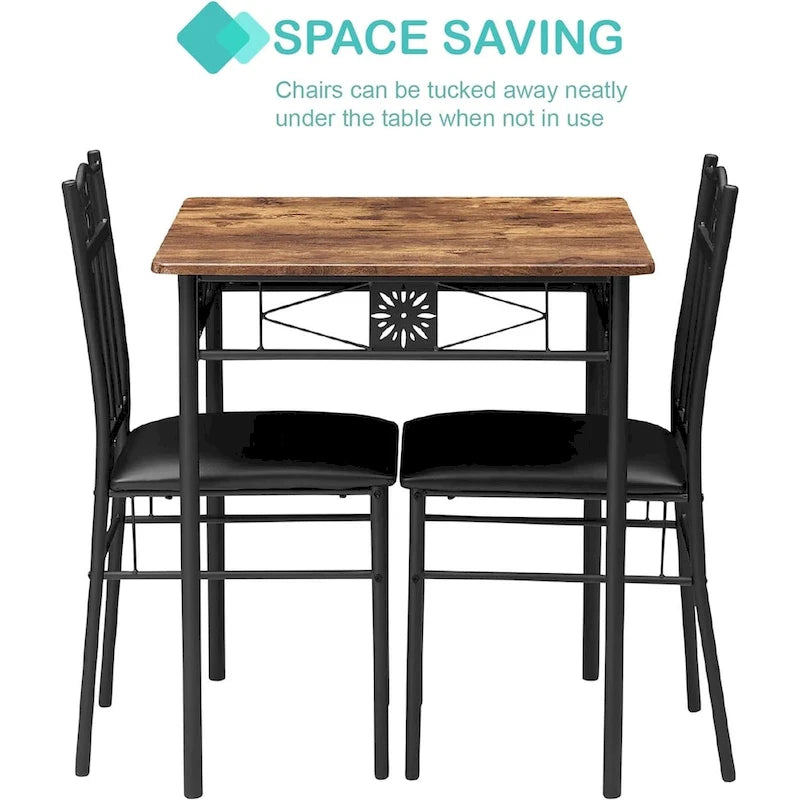 3/5-Piece Dining Set — Antique Brown Series