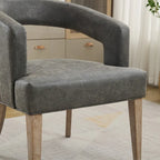 Modern Style Barrel-Back Upholstered Lounge Chair