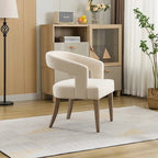 Modern Style Barrel-Back Upholstered Lounge Chair
