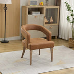 Modern Style Barrel-Back Upholstered Lounge Chair
