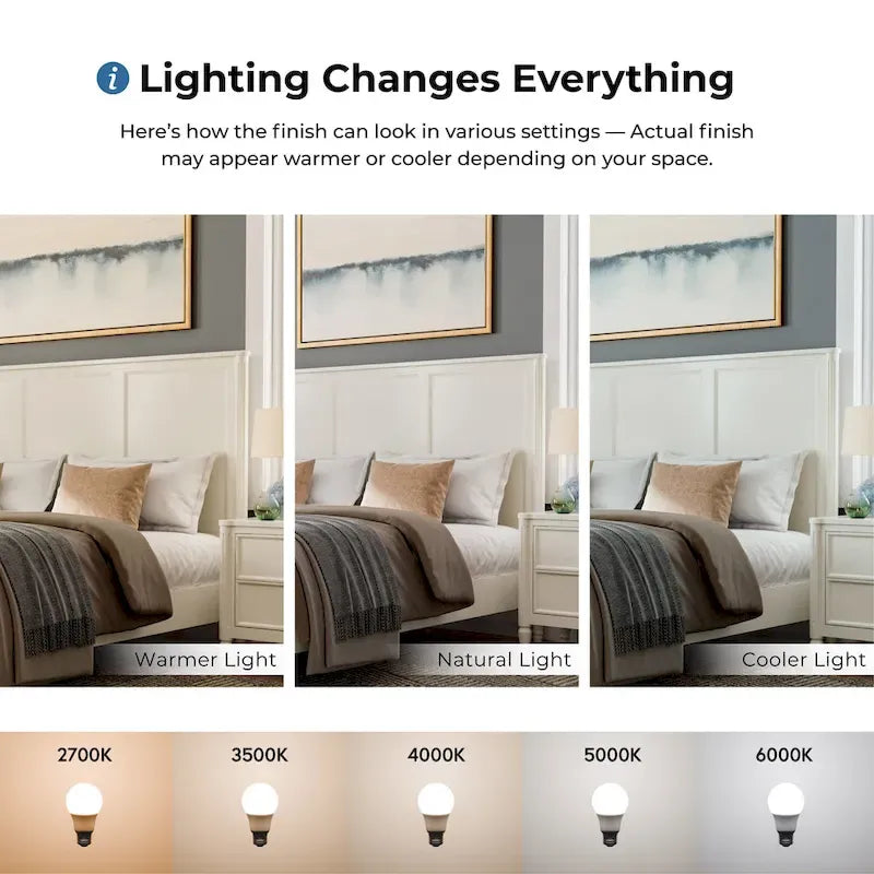 Classic Modern Solid Wood Panel Bed