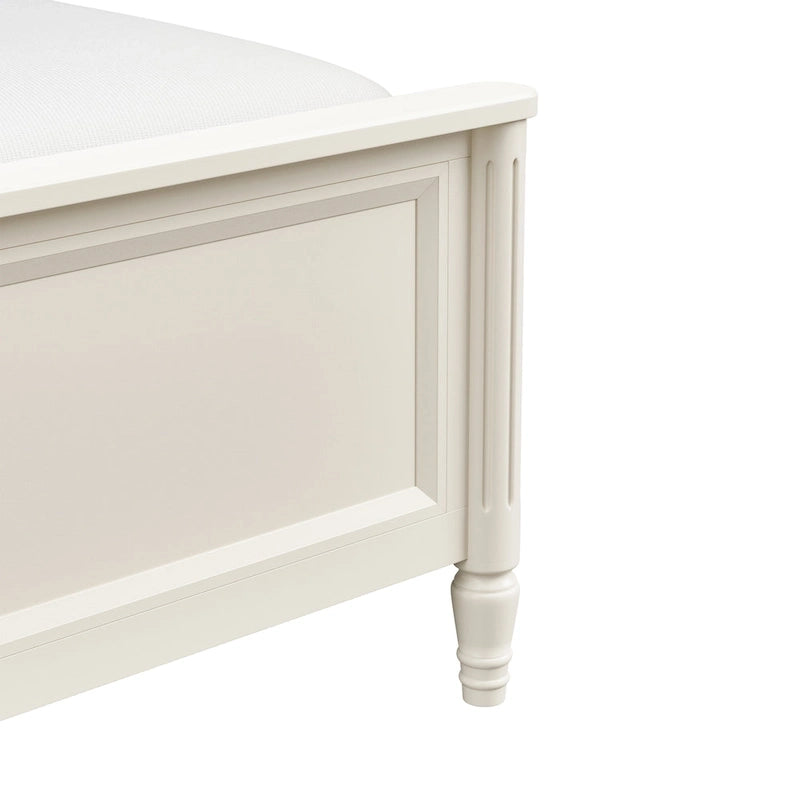 Lit panneau en bois massif moderne classique