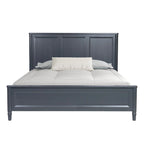 Lit panneau en bois massif moderne classique