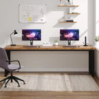 78.7-Inch 2 Person Computer Desk, Wood Writing Executive Desk for Home Office