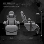 Fauteuil inclinable de jeu - Chaise de jeu inclinable avec repose-pieds