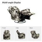 Fauteuil inclinable pivotant manuel Arlette Contemporary Floral avec dossier capitonné