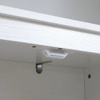 HOMCOM Grand garde-manger de cuisine autoportant de 183 cm, organisateur de rangement à 4 portes avec 4 niveaux et étagères réglables, blanc