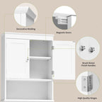 Meuble de rangement de salle de bain, Meuble de rangement WC, Étagère de salle de bain au-dessus des toilettes, Étagère WC gain de place