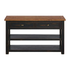 The Gray Barn Downington Table console de canapé à 2 tiroirs en bois massif