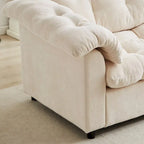 99.2  Canapé profond Chenille Confort, Canapé nuage moelleux tapissé