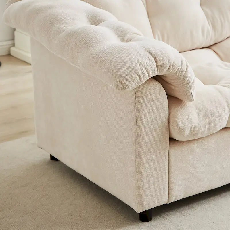 99.2  Canapé profond Chenille Confort, Canapé nuage moelleux tapissé