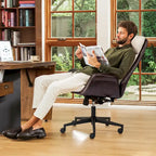 Chaise de bureau en similicuir - Pivotante - Plusieurs coloris