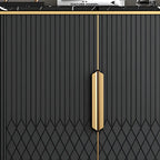 Buffet Glam Marble gris avec rangement