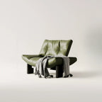 Fauteuil d'appoint contemporain en chenille noire capitonnée sans accoudoirs