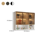 Armoire de cuisine murale grise en bois pour rangement