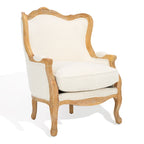 Fauteuil à oreilles Kali Oak en lin naturel - 34Lx34Px40H