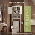 Meuble de rangement de salle de bain, Meuble de rangement WC, Étagère de salle de bain au-dessus des toilettes, Étagère WC gain de place