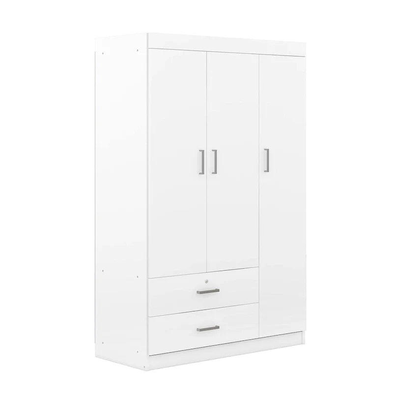 Armoire 3 portes avec 2 tiroirs