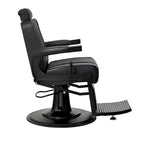 Fauteuil de Barbier Robuste Inclinable, Noir