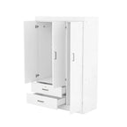 Armoire 3 portes avec 2 tiroirs