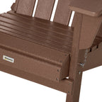 Chaise Adirondack pliante, chaises longues de plage en plastique HDPE toutes saisons pour terrasse et mobilier de jardin