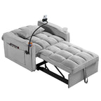 Fauteuil-lit convertible réglable, lit d'appoint escamotable