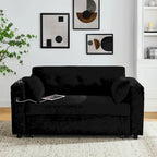 Canapé convertible 54 pouces avec lit gigogne, double assise, fonction relax