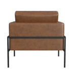 Fauteuil club moderne HomePop rembourré avec cadre en métal