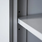 Meuble de rangement de cuisine autoportant traditionnel de 72 pouces avec 4 portes et 3 étagères réglables, grand tiroir central